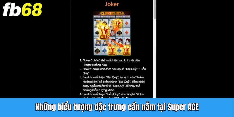 Những biểu tượng đặc trưng cần nắm tại Super ACE